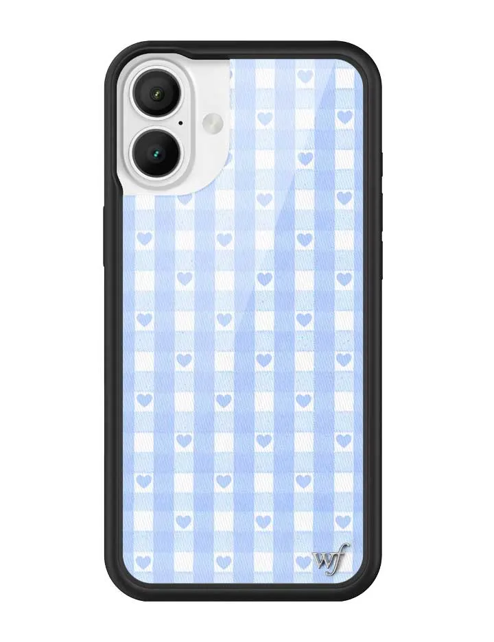 Gingham Hearts | Blue iPhone Case sold by Wildflower Cases product image thumbnail 3