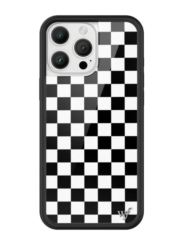 Checkers | Black iPhone Case sold by Wildflower Cases