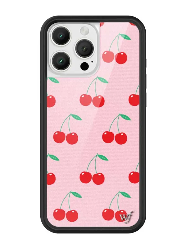 Pink Cherries iPhone Case sold by Wildflower Cases