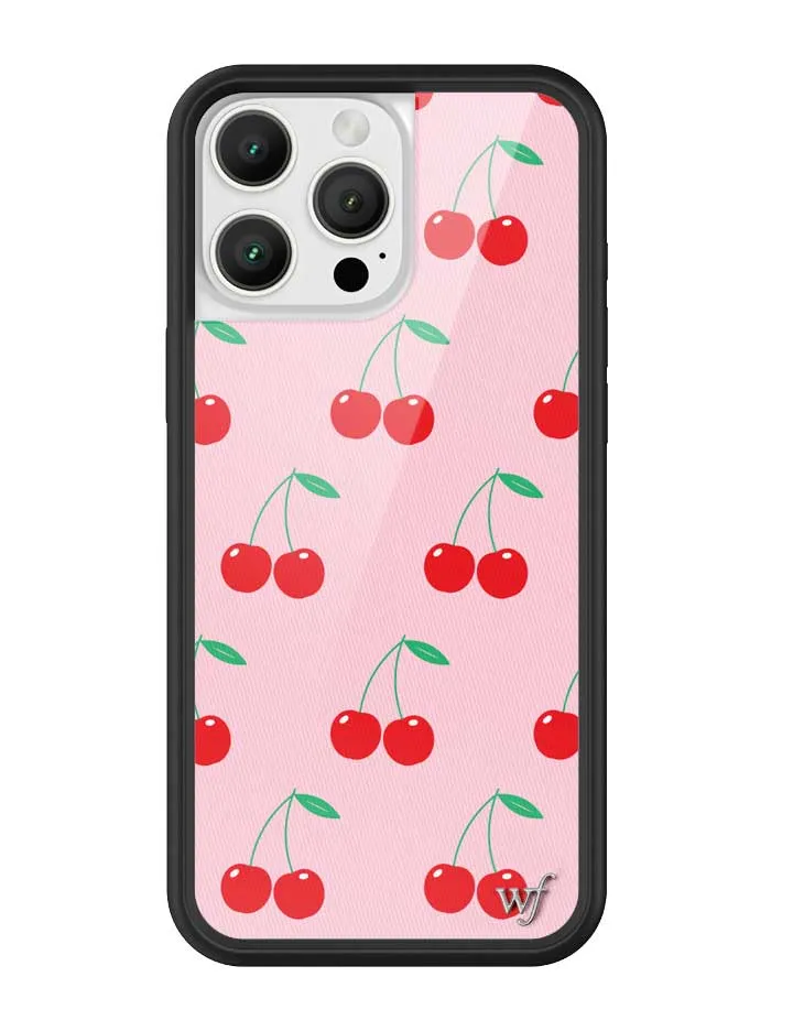 Pink Cherries iPhone Case sold by Wildflower Cases