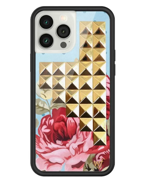 Blue Floral Stud iPhone Case sold by Wildflower Cases