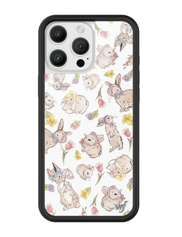 Bunnies in Bonnets iPhone Case made by Wildflower