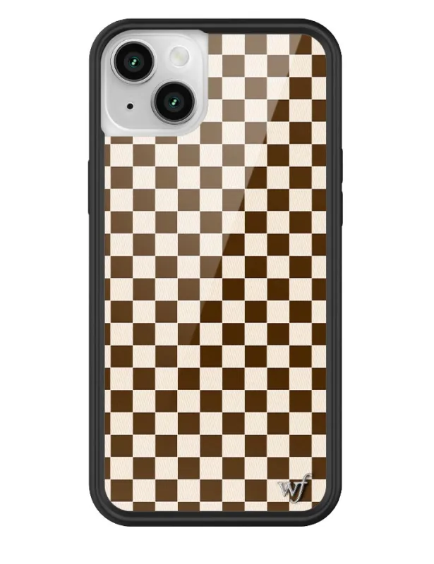 Checkers | Brown iPhone Case sold by Wildflower Cases