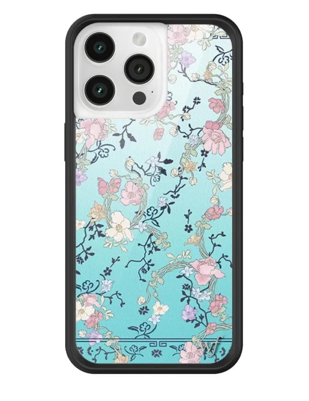 Gallery Girlie Blue iPhone Case made by Wildflower
