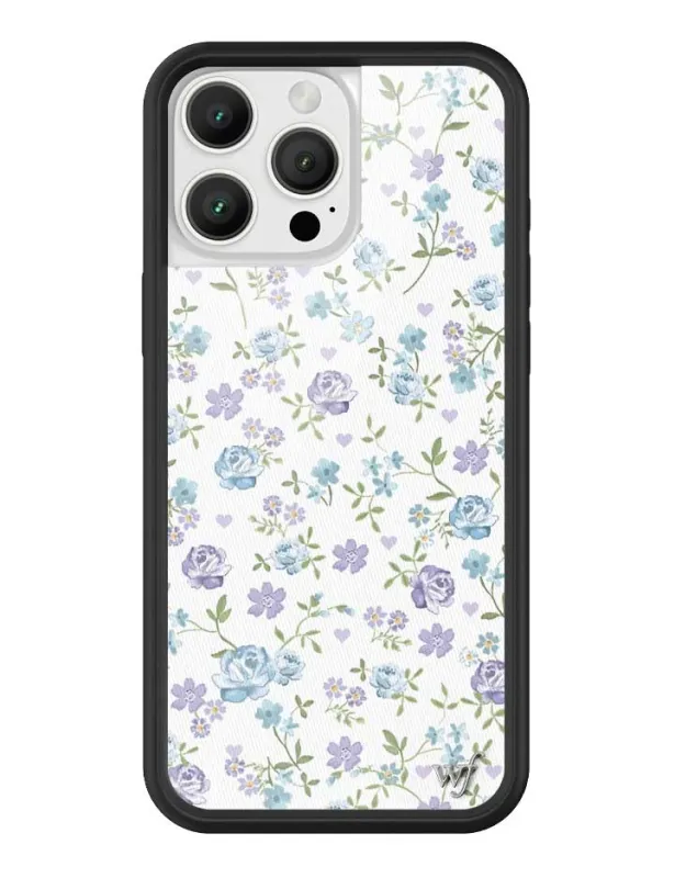 Lilac and Blue Floral iPhone Case sold by Wildflower Cases