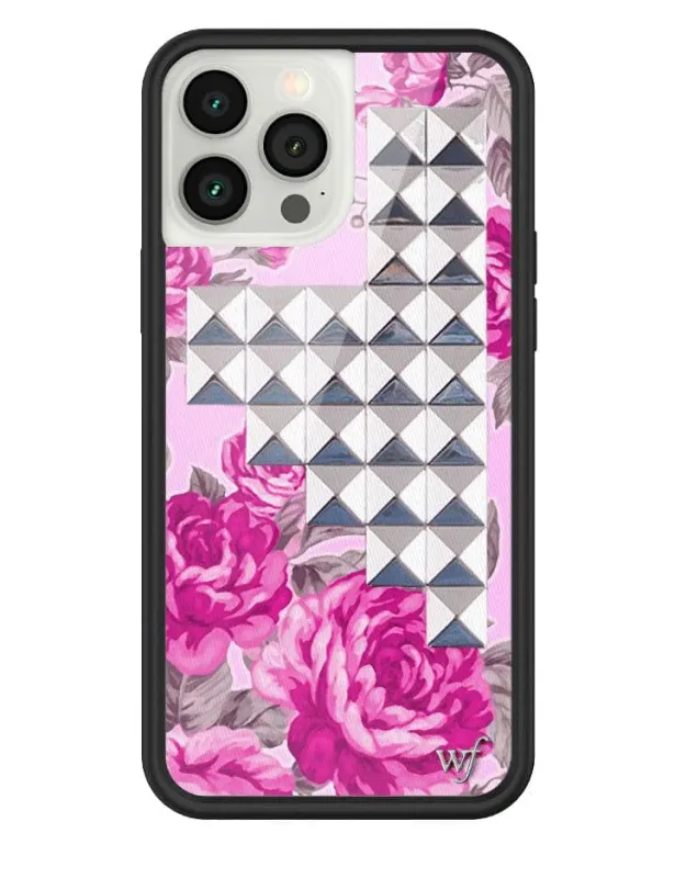Pink Floral Stud iPhone Case sold by Wildflower Cases