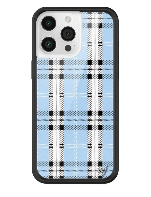 Plaid | Blue iPhone Case sold by Wildflower Cases