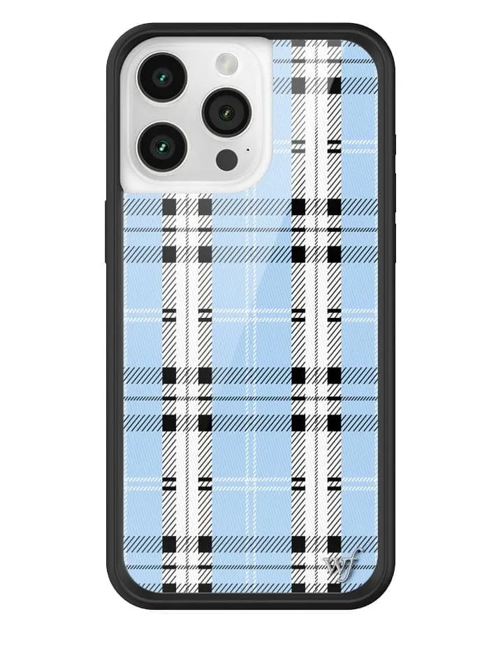 Plaid | Blue iPhone Case sold by Wildflower Cases