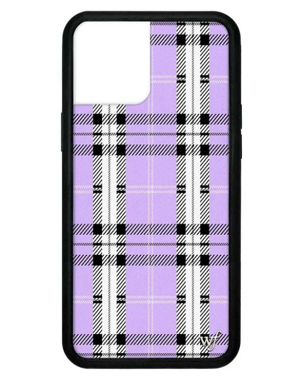Plaid | Lavender iPhone Case sold by Wildflower Cases