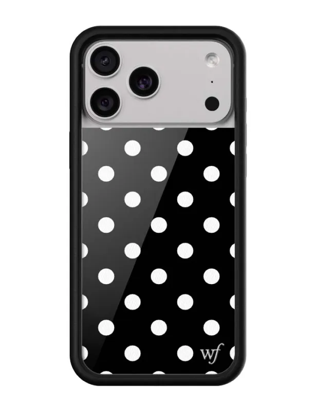 Polka Dot | Black and White iPhone Case sold by Wildflower Cases