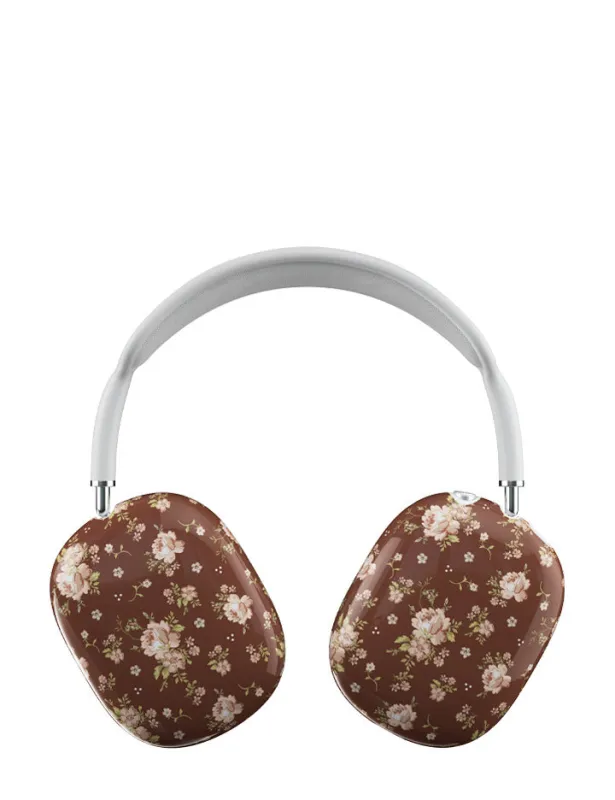 Brown Floral Airpod Max Case made by Wildflower