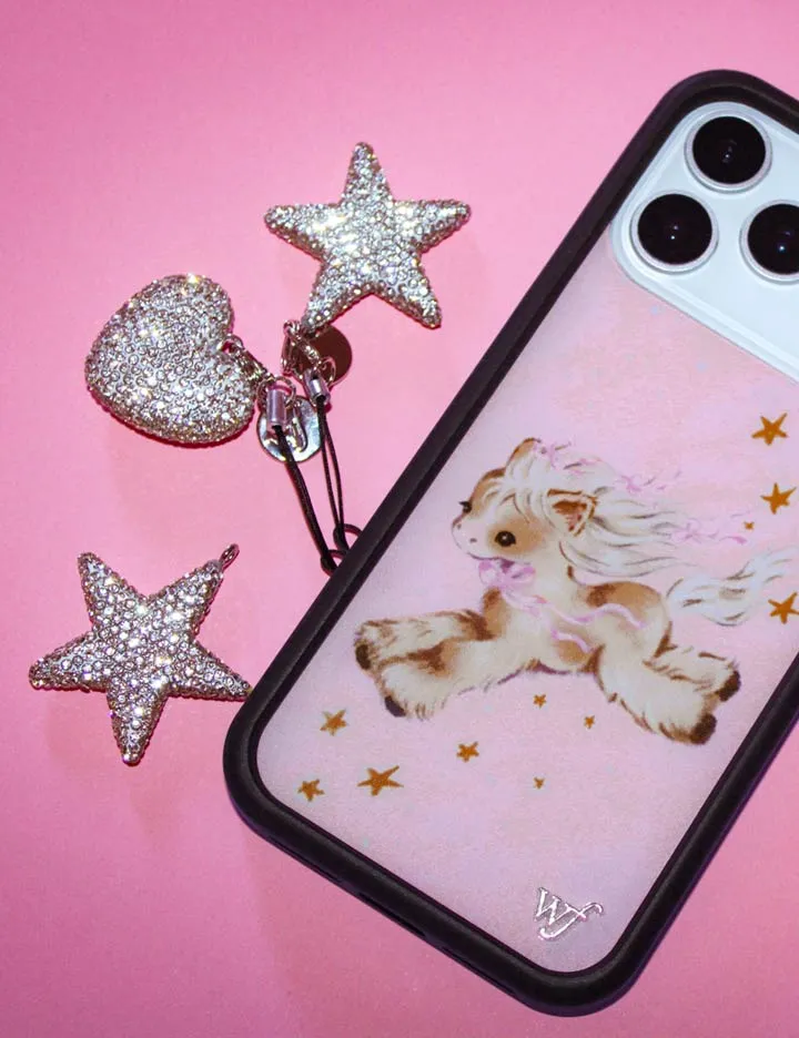 Rhinestone Heart Charm | White sold by Wildflower Cases product image thumbnail 3