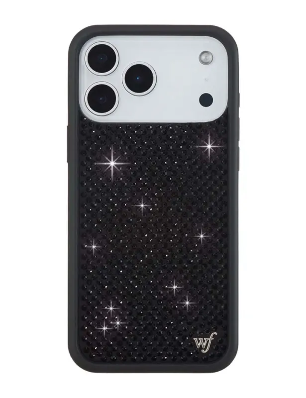 Rhinestone iPhone Case | Black made by Wildflower