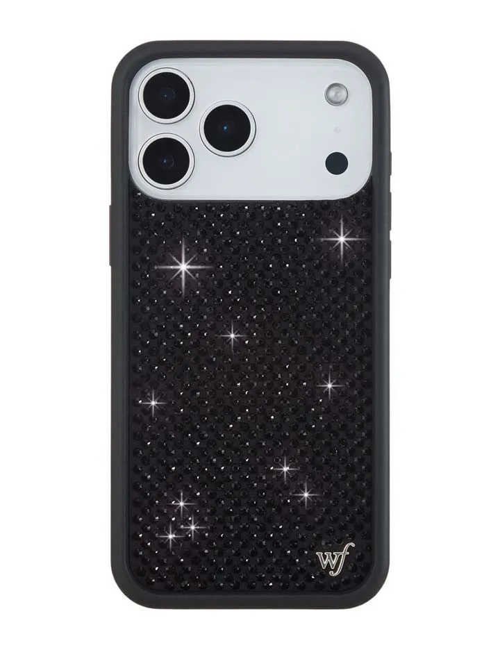 Rhinestone iPhone Case | Black sold by Wildflower Cases
