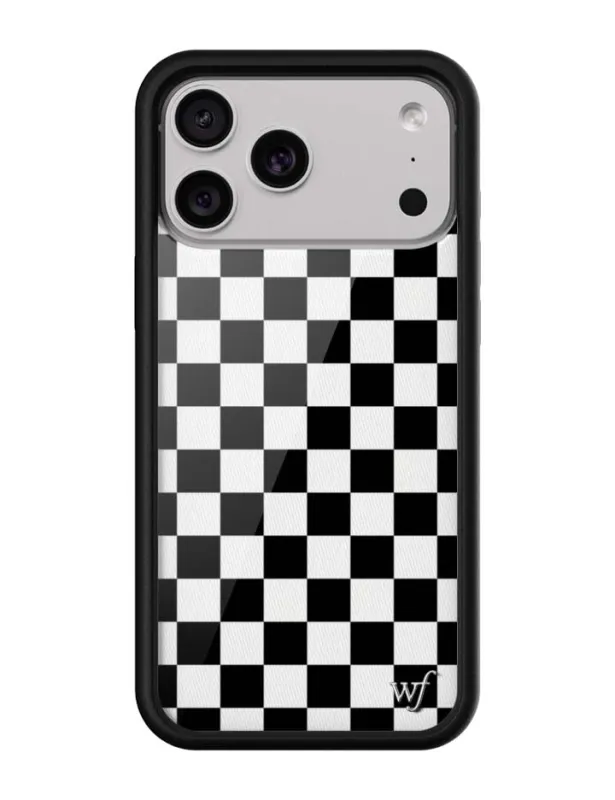 Checkers | Black iPhone Case made by Wildflower