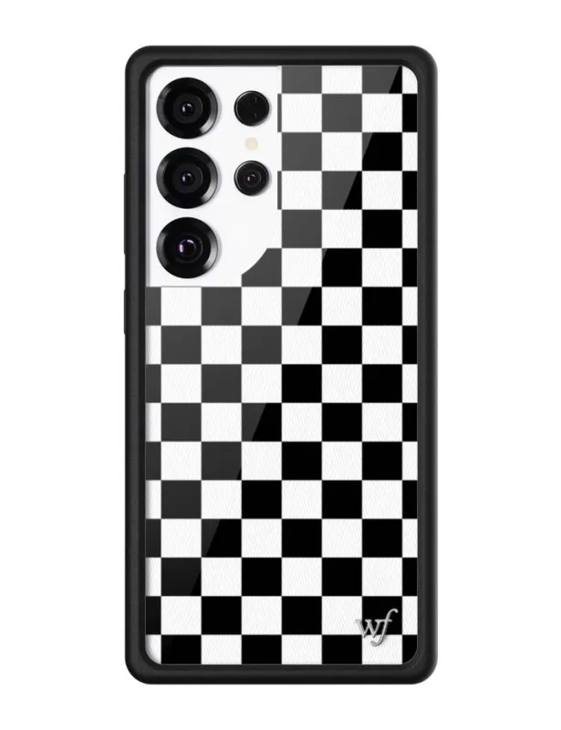 Checkers | Black Samsung Galaxy Case made by Wildflower