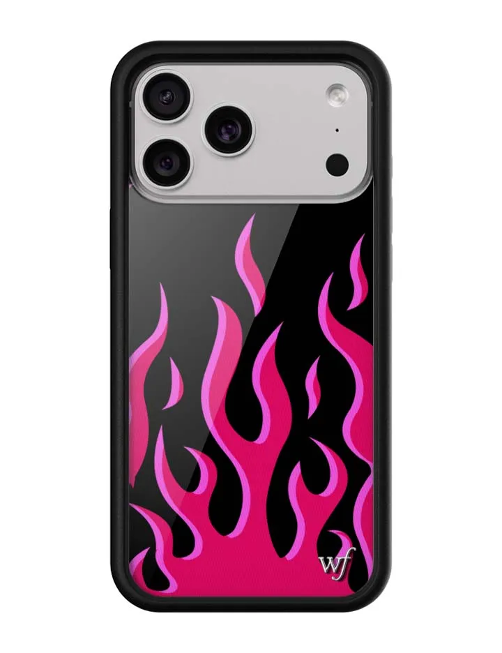 Flames | Black & Red iPhone Case sold by Wildflower Cases