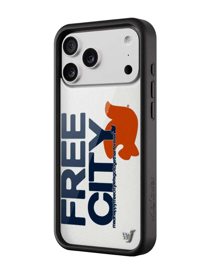 THE MADHAPPY & FREECITY TOGETHERFOREVER / WHITE & NAVY iPhone Case sold by Wildflower Cases product image thumbnail 2