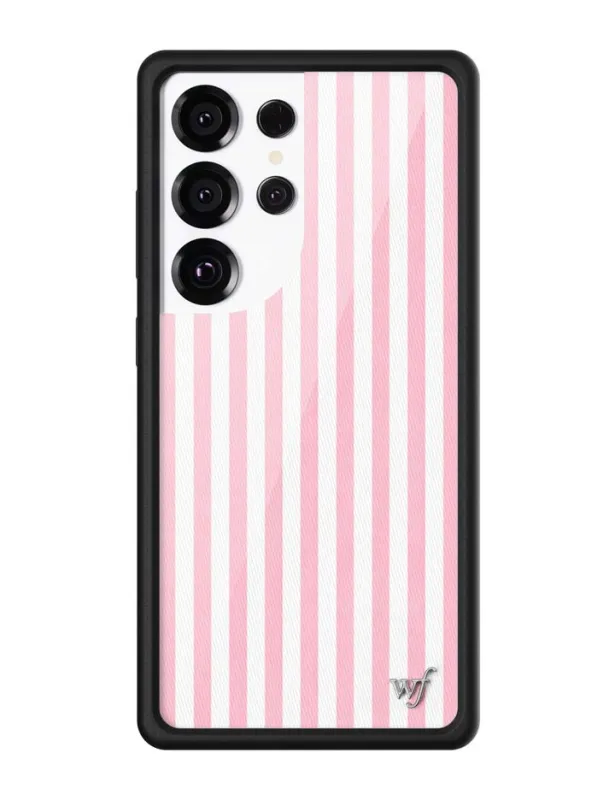 Pink Stripes Samsung Galaxy Case made by Wildflower