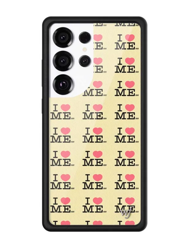 I Heart Me | Yellow Samsung Galaxy Case made by Wildflower