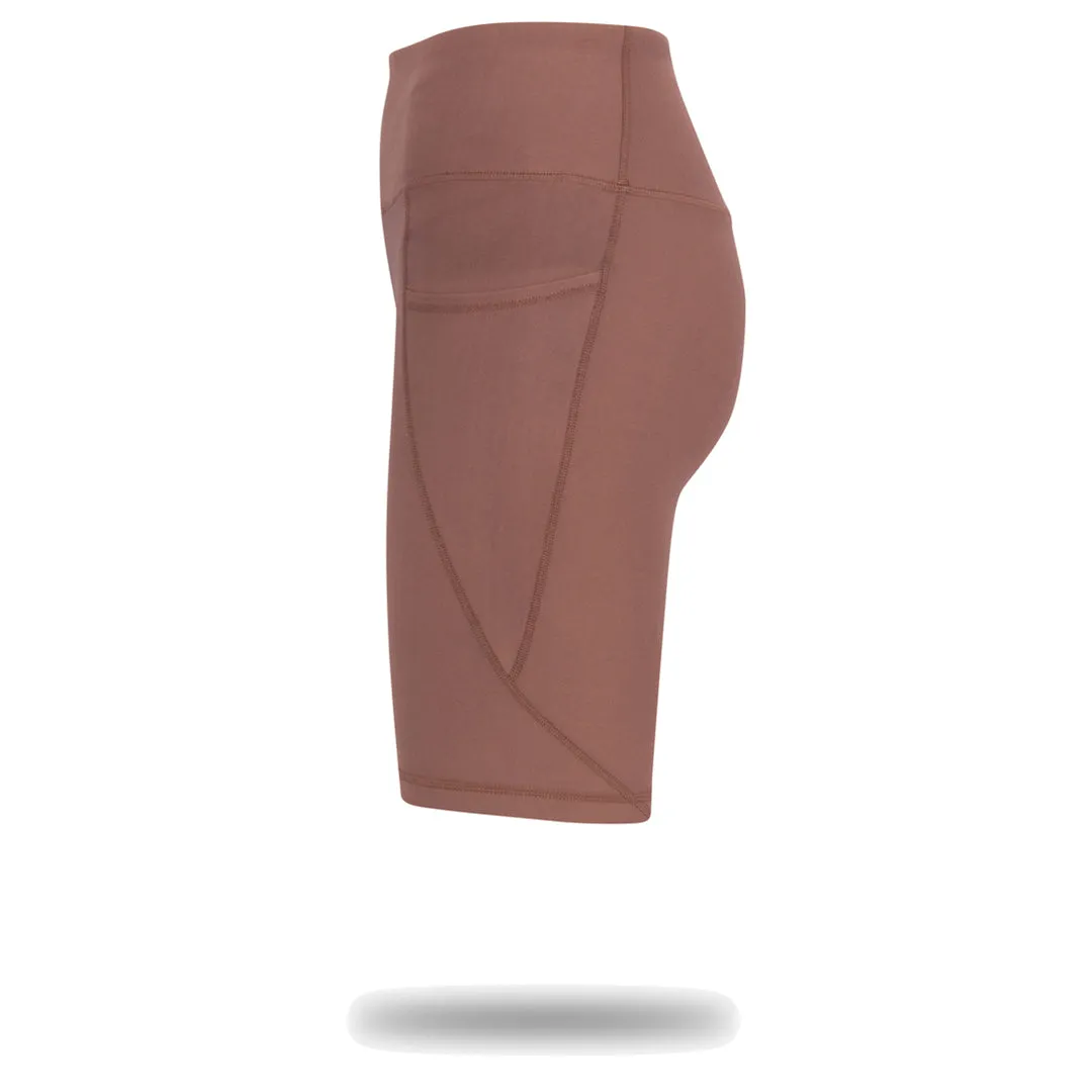 Mocha Uplift Biker Short sold by Gymwrap product image thumbnail 4