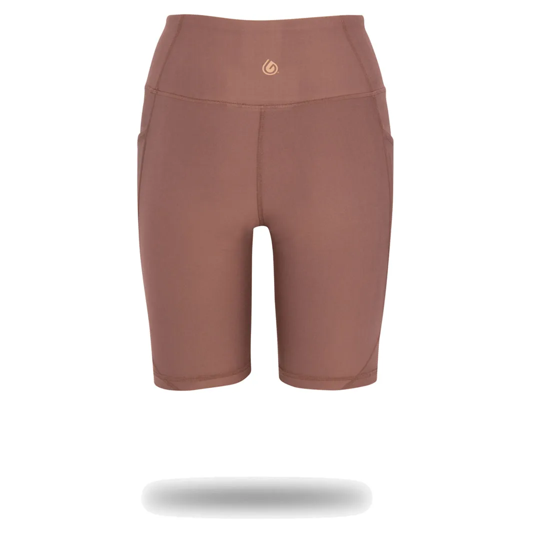 Mocha Uplift Biker Short sold by Gymwrap product image thumbnail 5