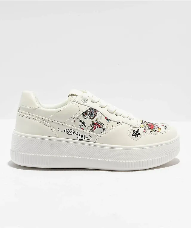 Ed Hardy Gwen White Shoes sold by Hamilton Place product image thumbnail 5