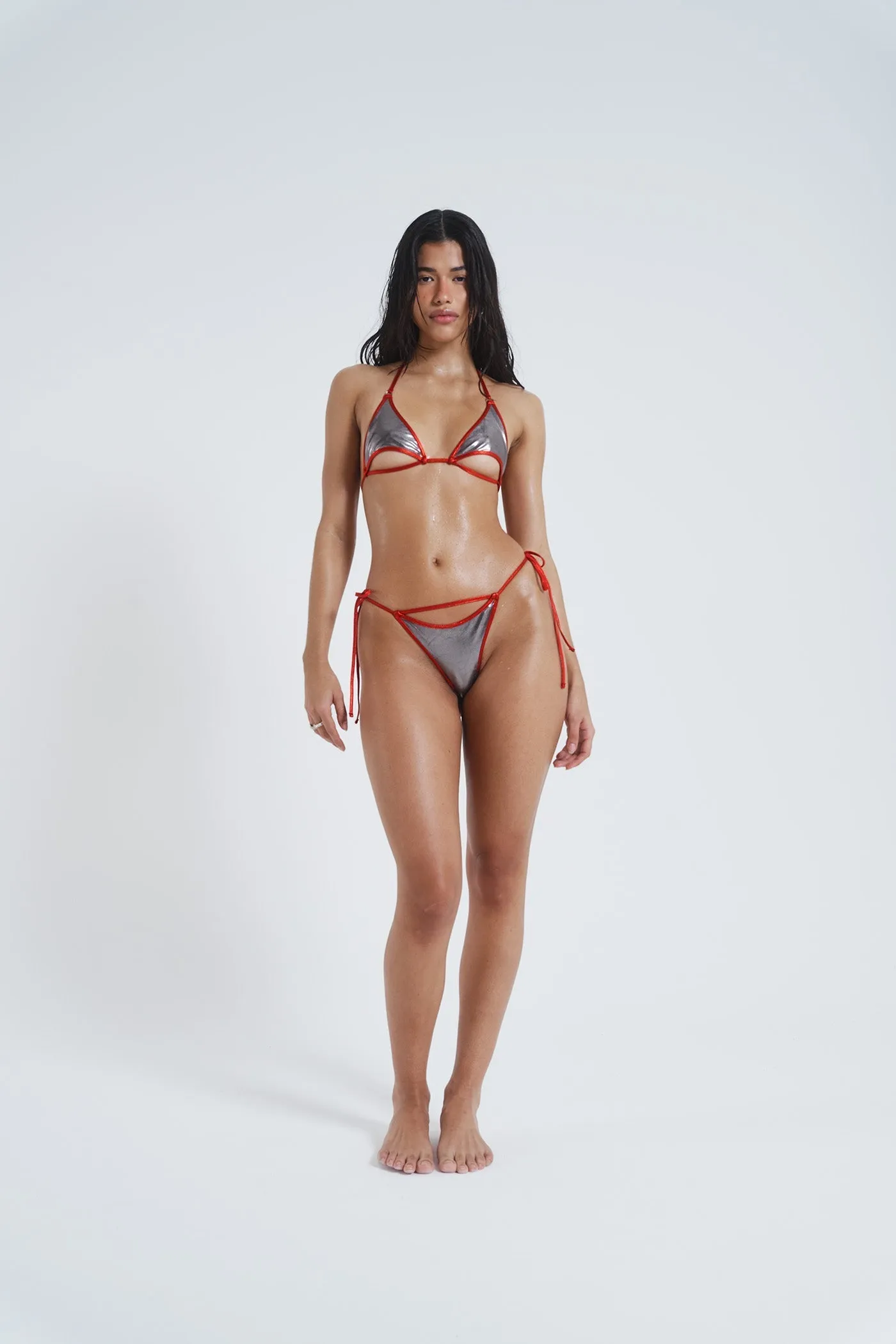 Striker Metallic Micro Bikini Bottoms sold by Jaded London product image thumbnail 5