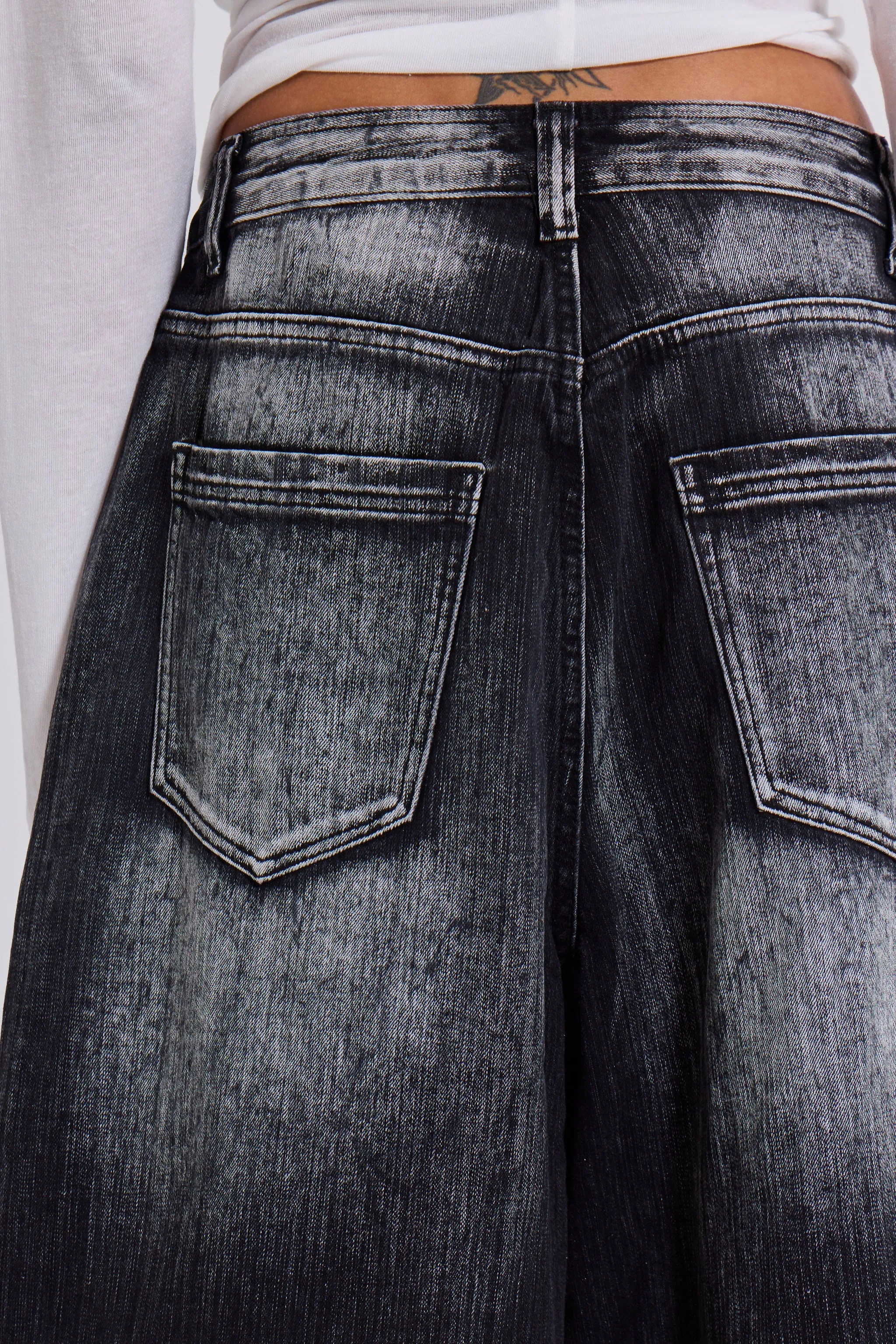 Black White Wash XL Colossus Jeans sold by Jaded London product image thumbnail 5