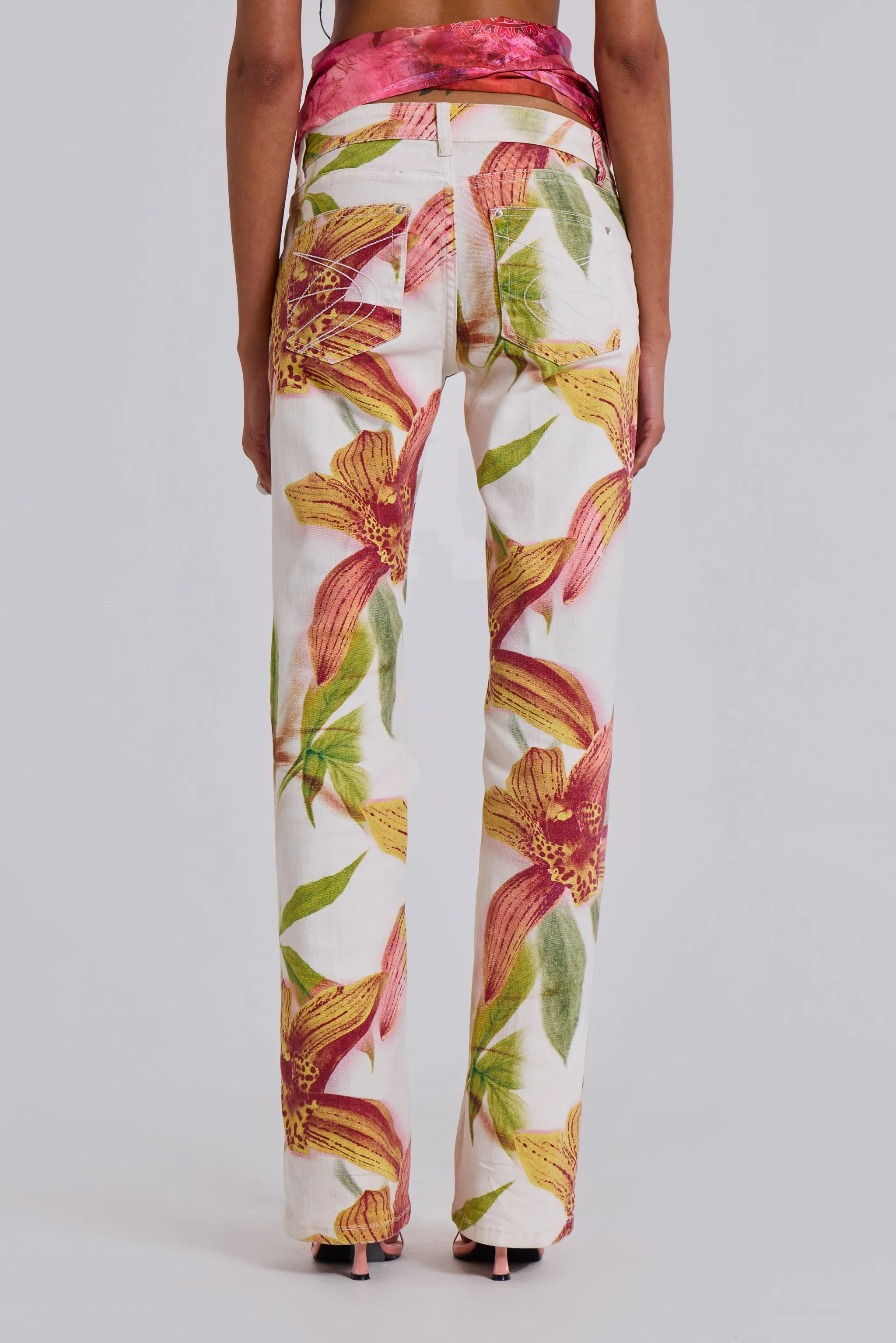 Lily Floral Bootcut Jeans sold by Jaded London product image thumbnail 4