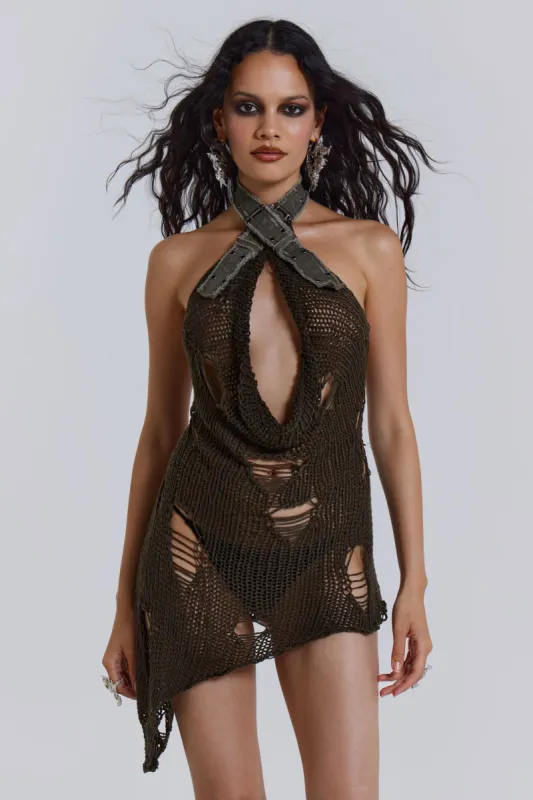 Lithium Knit Mini Dress sold by Jaded London