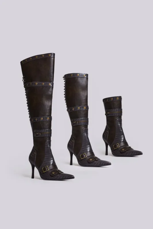 Destiny 3 in 1 Boot in Brown sold by Jaded London