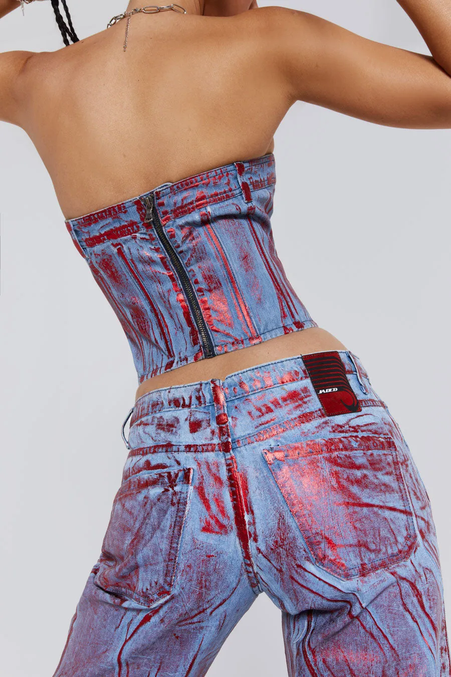 Midtown Metallic Corset sold by Jaded London product image thumbnail 5