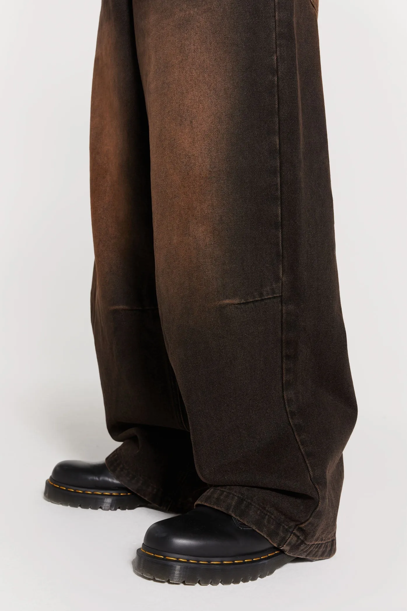 Vintage Brown Colossus Fit Jeans sold by Jaded London product image thumbnail 5