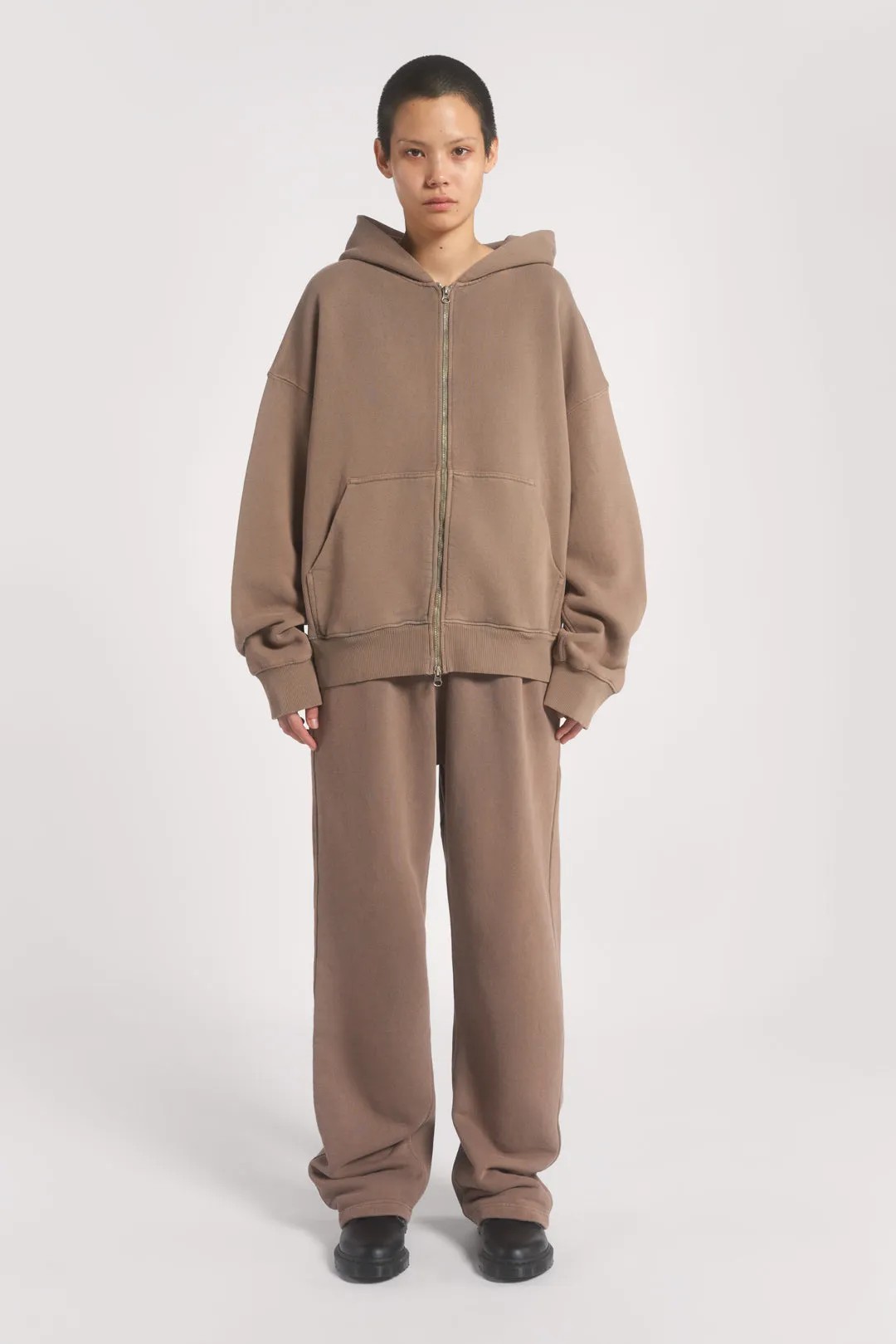 NTRLS Clay Oversized Zip Through Hoodie sold by Jaded London product image thumbnail 4