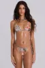 Raquel Leopard Reversible Micro Triangle Bikini Top sold by Jaded London