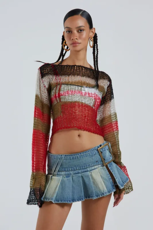 Ludlow Denim Mini Skirt sold by Jaded London