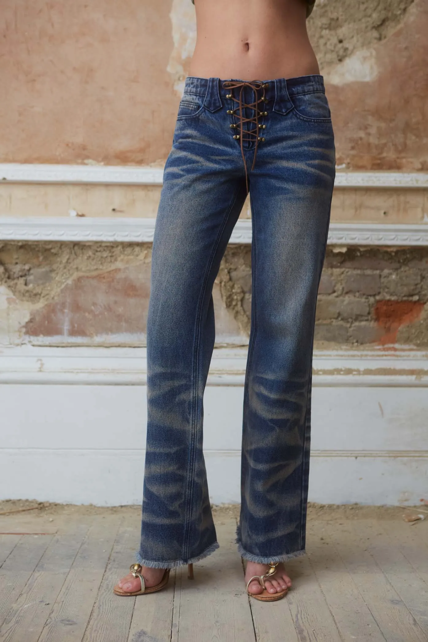After Hours Lace Up Jeans sold by Jaded London product image thumbnail 2