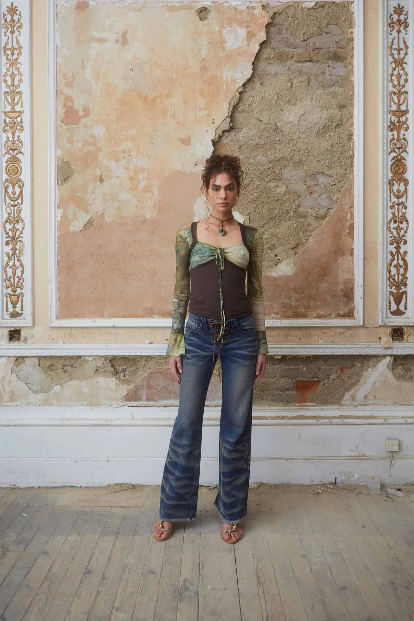 After Hours Lace Up Jeans sold by Jaded London product image thumbnail 5