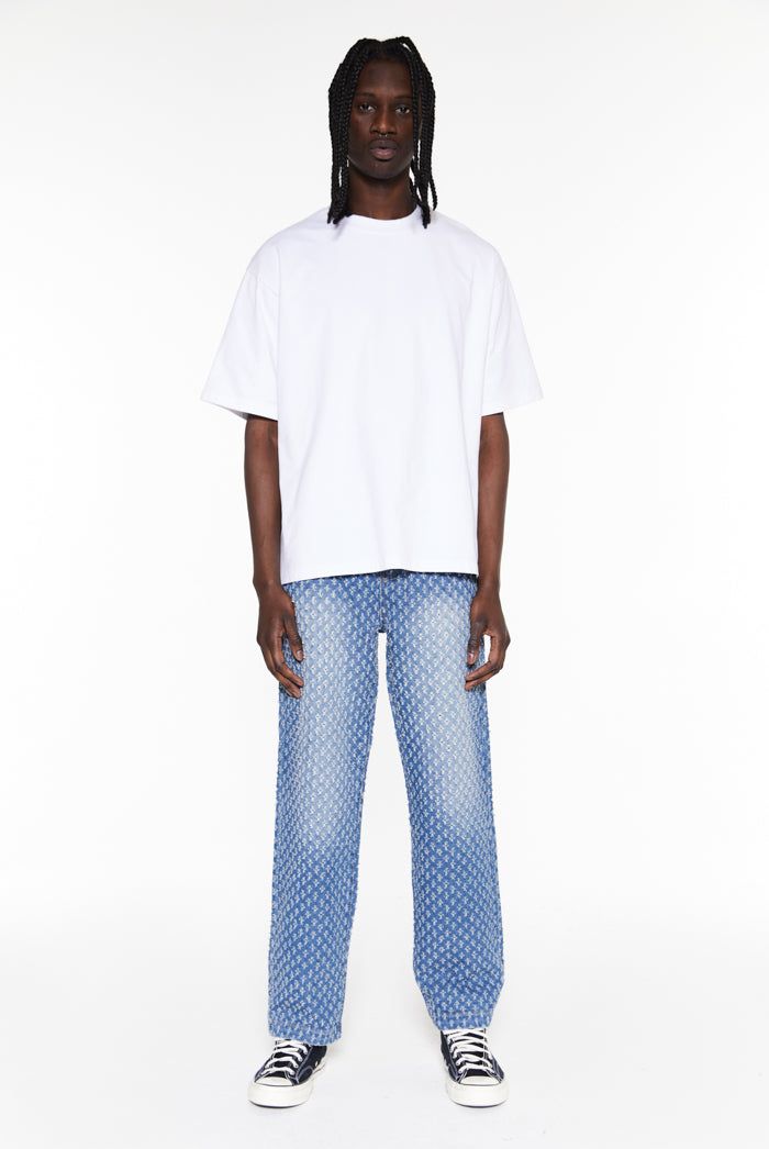 Light Blue Distressed Skate Jeans sold by Jaded London product image thumbnail 2