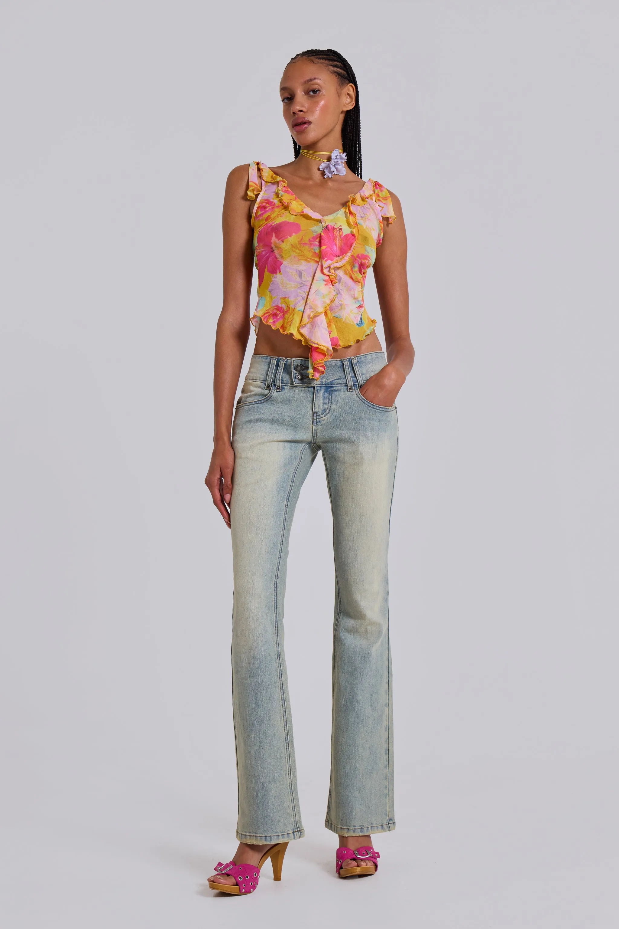 Light Wash Thirteen Jeans sold by Jaded London