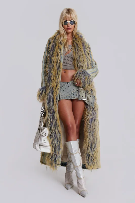 Kiba Denim Coat sold by Jaded London