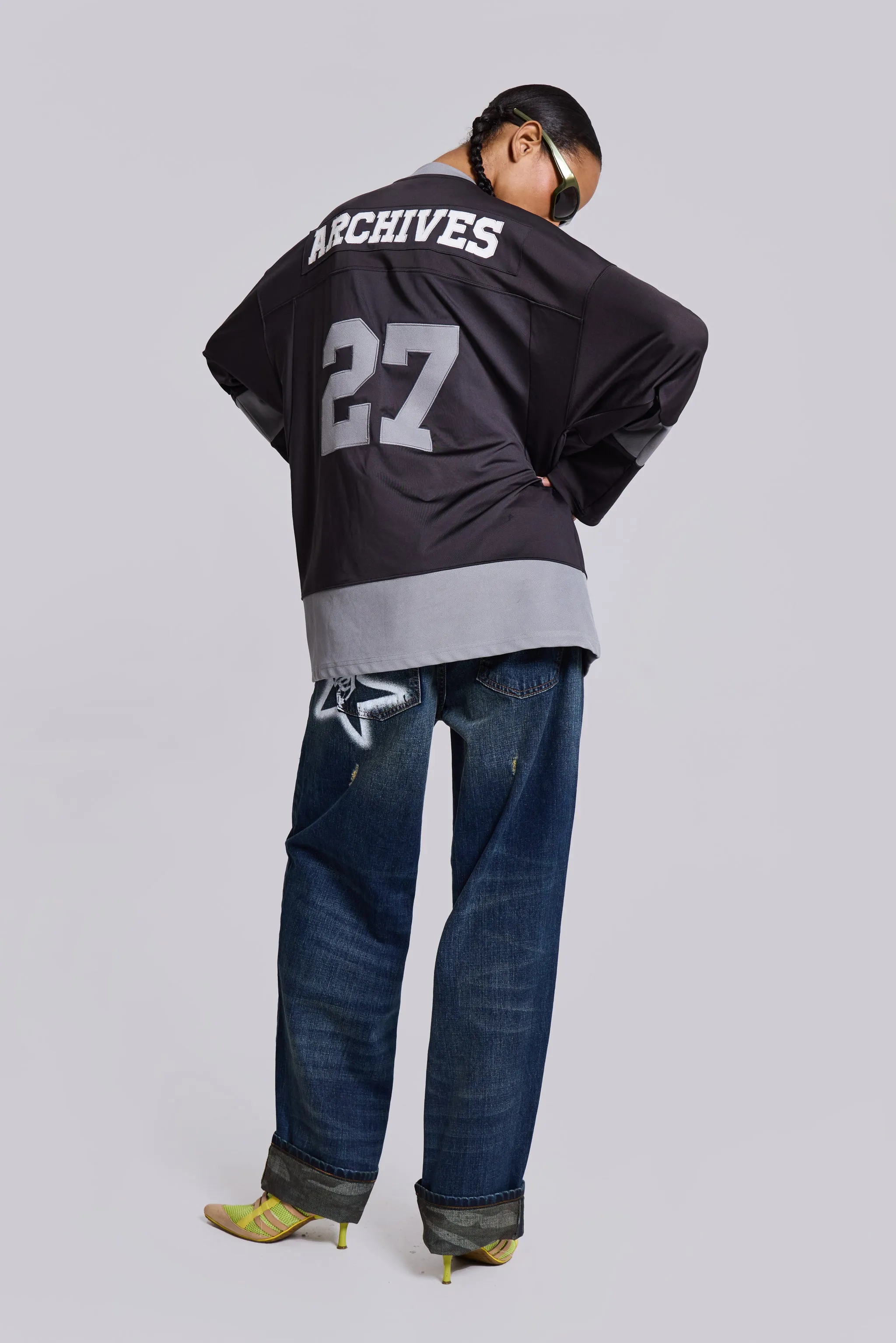 Jaded Archive Diamante Football Shirt sold by Jaded London product image thumbnail 4