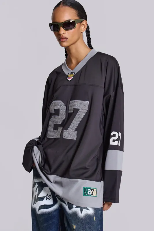 Jaded Archive Diamante Football Shirt sold by Jaded London