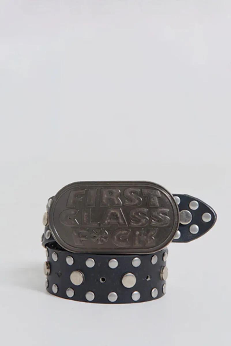 First Class Black Leather Belt | Parallel