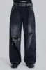 Washed Black Busted Colossus Baggy Jeans sold by Jaded London