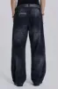 Washed Black Busted Colossus Baggy Jeans sold by Jaded London