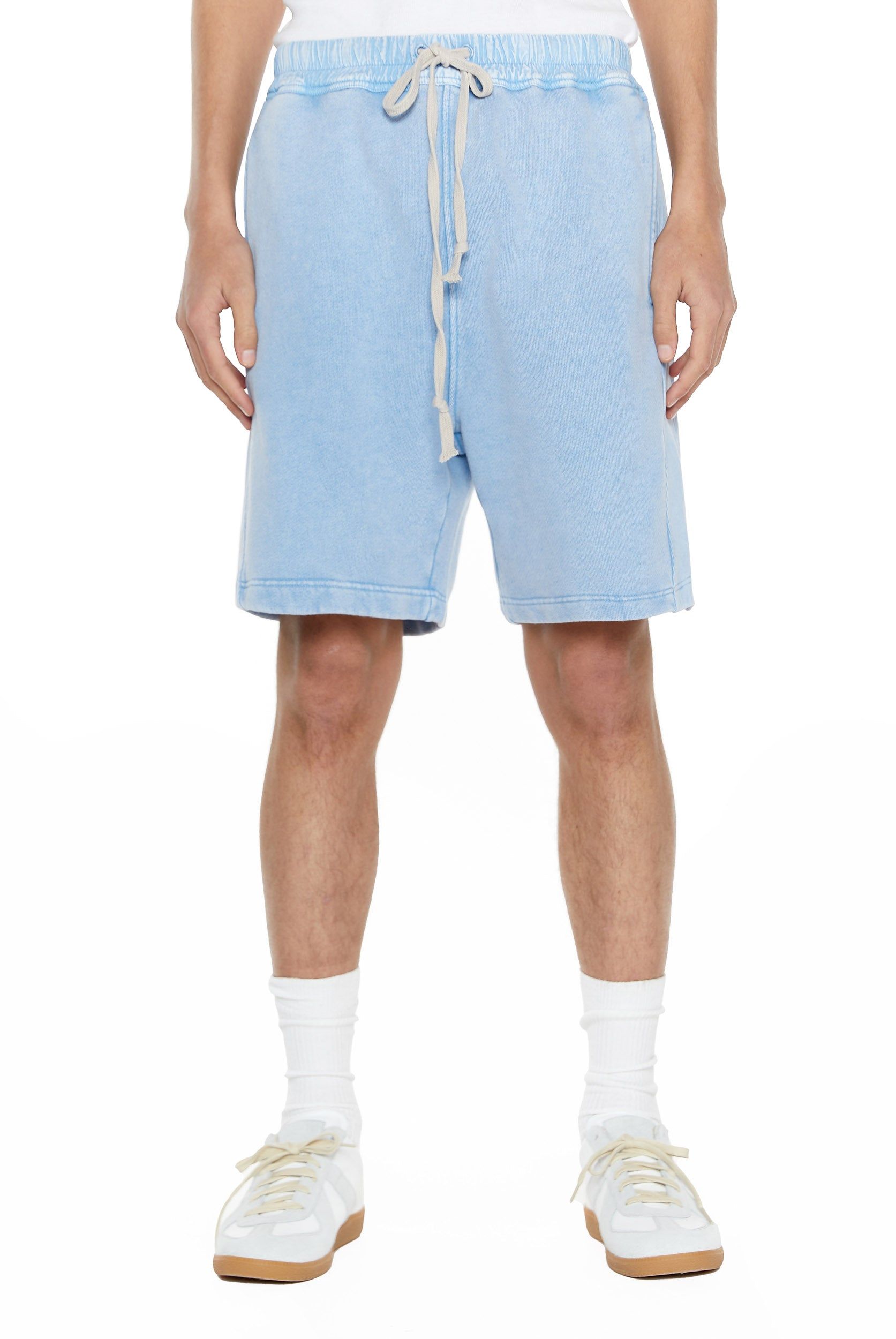 NTRLS Powder Blue Relaxed Shorts sold by Jaded London