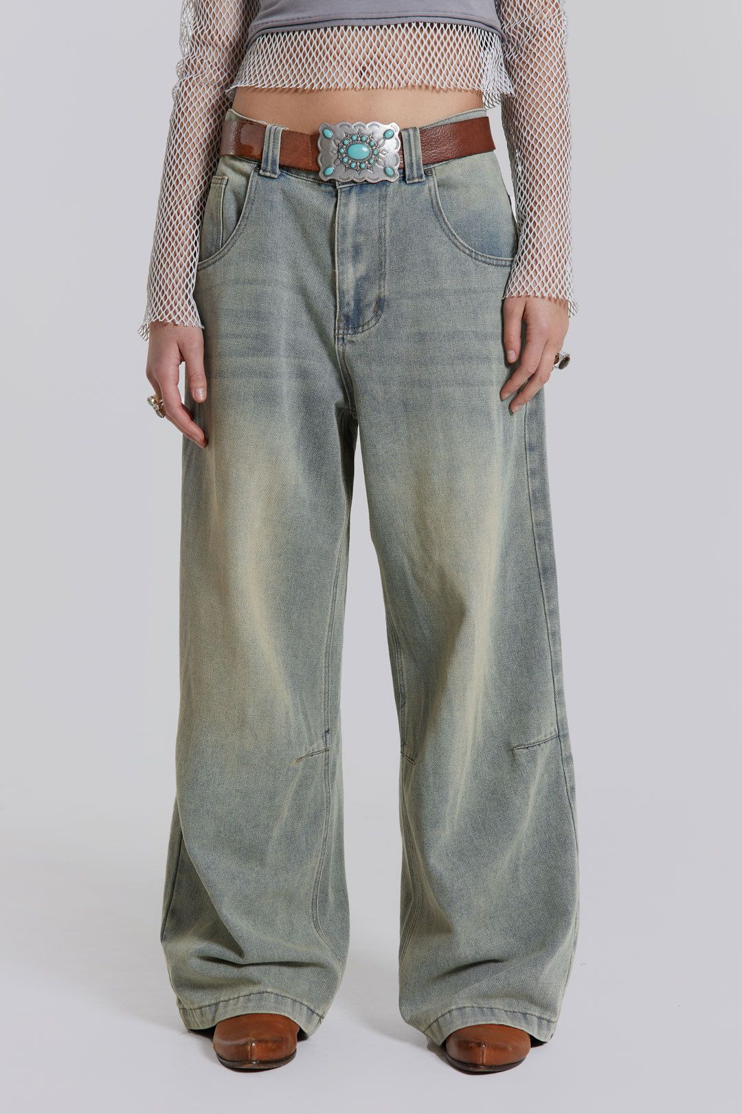 Light Wash Colossus Jeans sold by Jaded London product image thumbnail 2