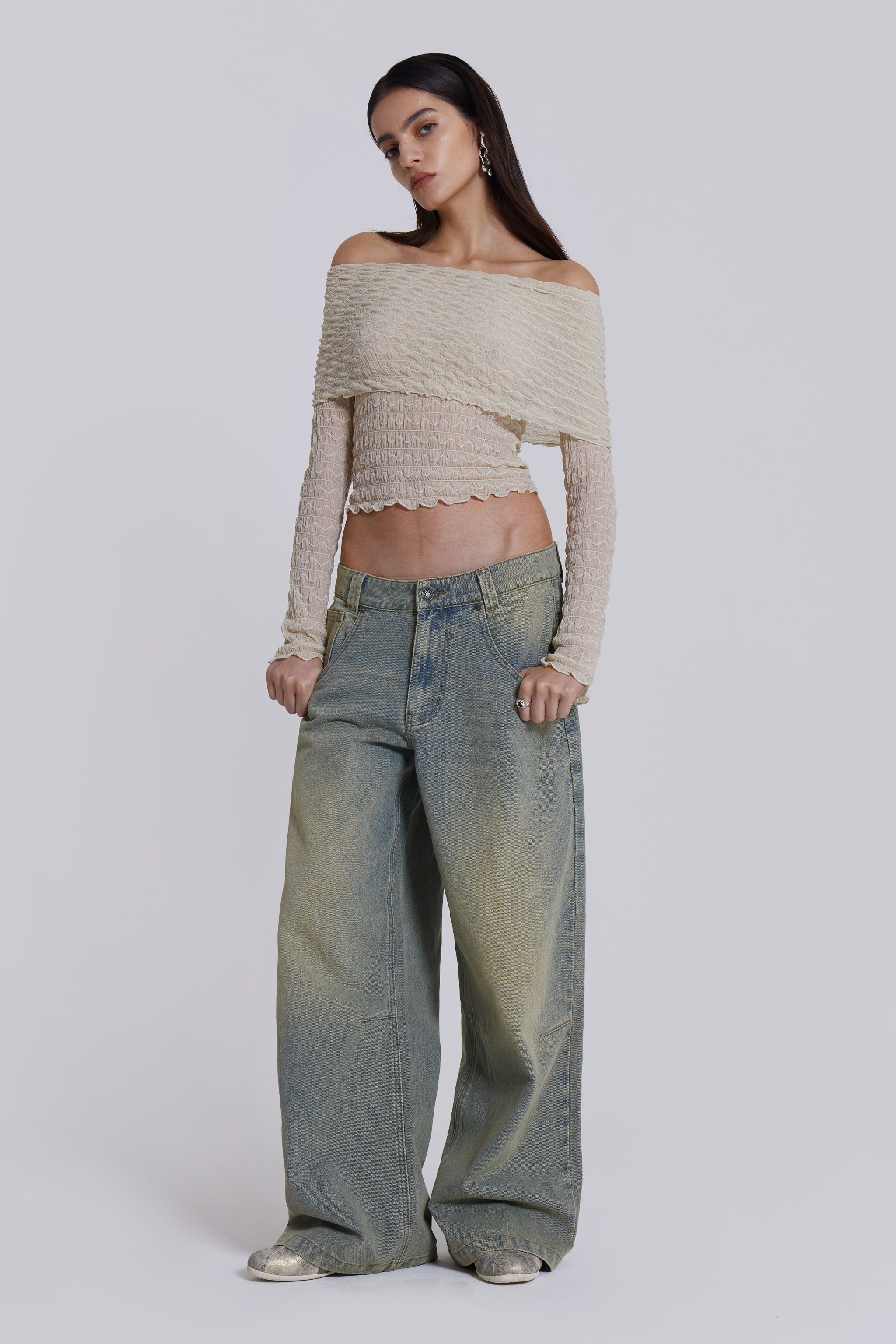 Light Wash Colossus Jeans sold by Jaded London product image thumbnail 3